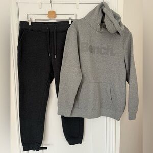 Bench Hoodie + Jogger Set 🩶 Light & Dark Grey | Minimal Athleisure |